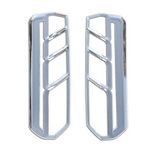 Ford Transit 350 Stop Light Frame - Omac - 2 Pcs - Chrome ABS Gloss Silver - '15-'20